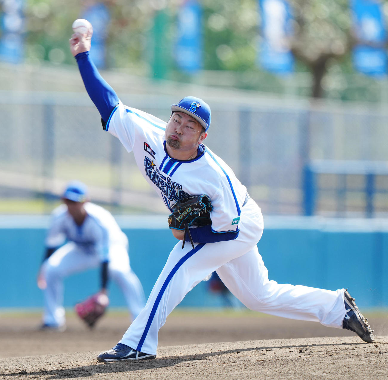 DeNA対日本ハム　DeNA先発の森唯（撮影・江口和貴）