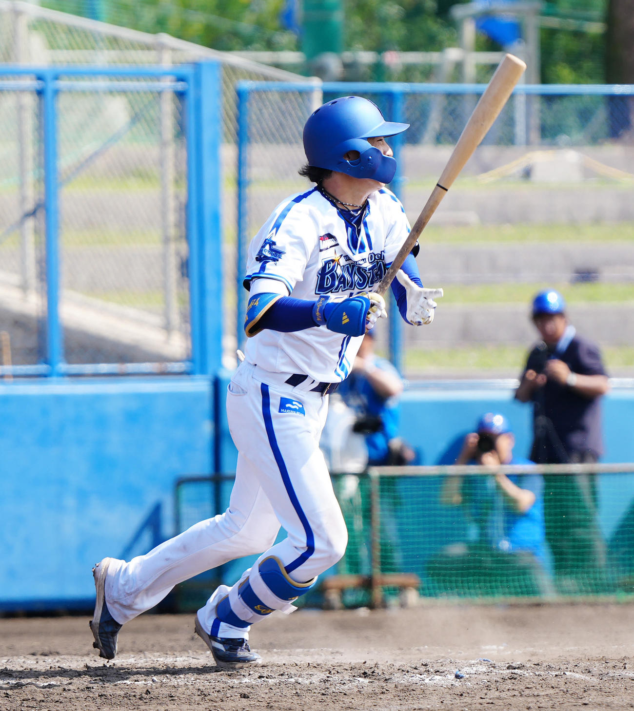 DeNA対日本ハム　4回裏DeNA2死、二ゴロに倒れる度会（撮影・江口和貴）