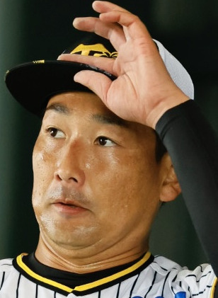 阪神岩崎優（2024年2月7日撮影）