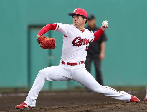 【広島】黒原拓未が３回無失点「ストライク先行で攻めていける」３イニング目の投球に手応え