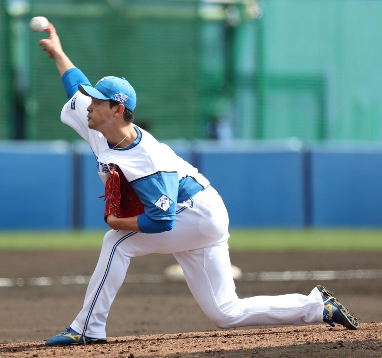 日本ハム対サムスン　日本ハム2番手の黒木（撮影・佐藤翔太）