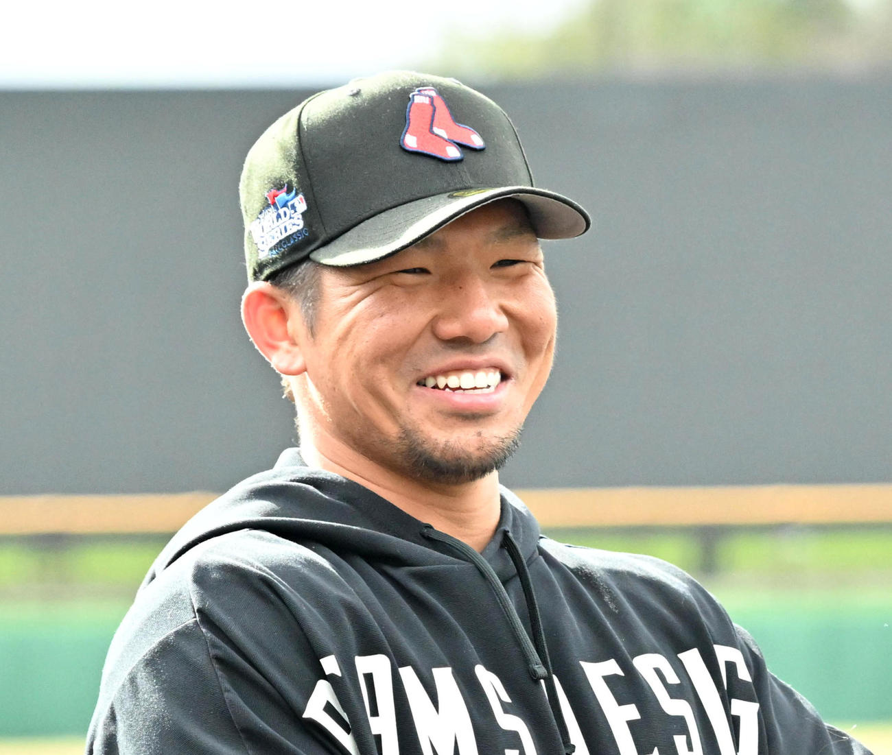 オリックス頓宮裕真（2024年1月26日撮影）