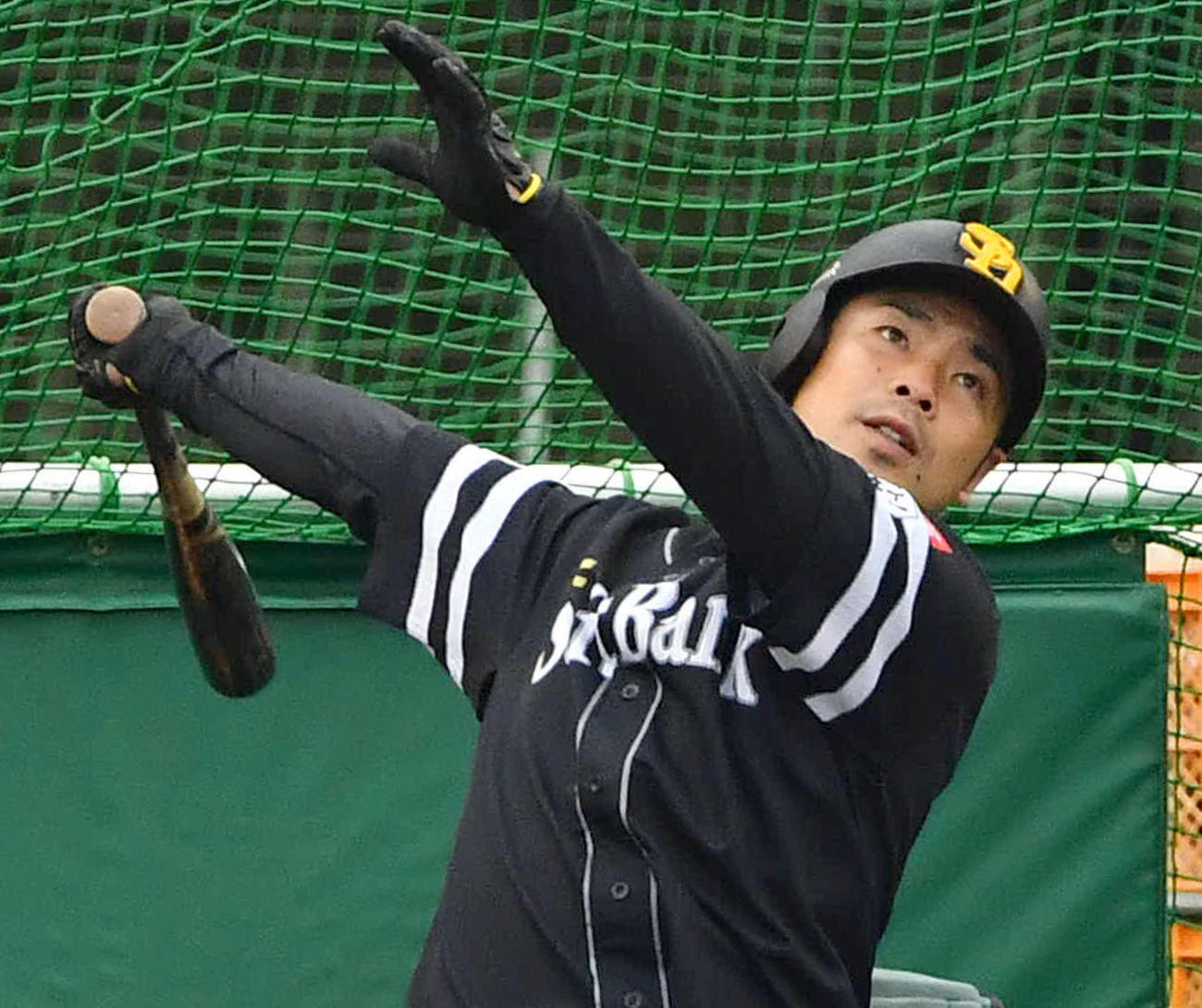 ソフトバンク近藤健介（2024年2月16日撮影）