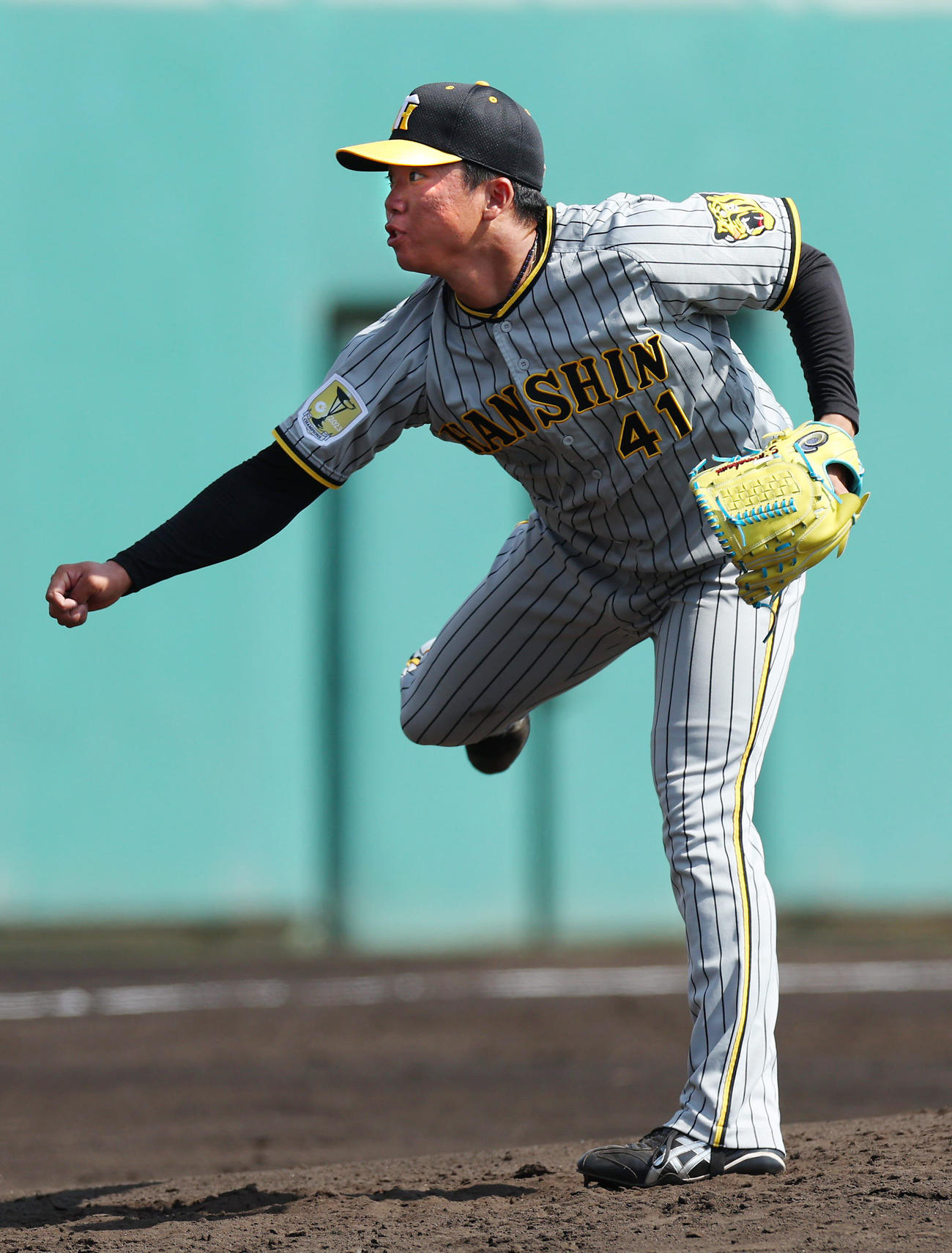 広島対阪神　阪神先発の村上は、2イニングを無安打無失点に抑える（撮影・前田充）