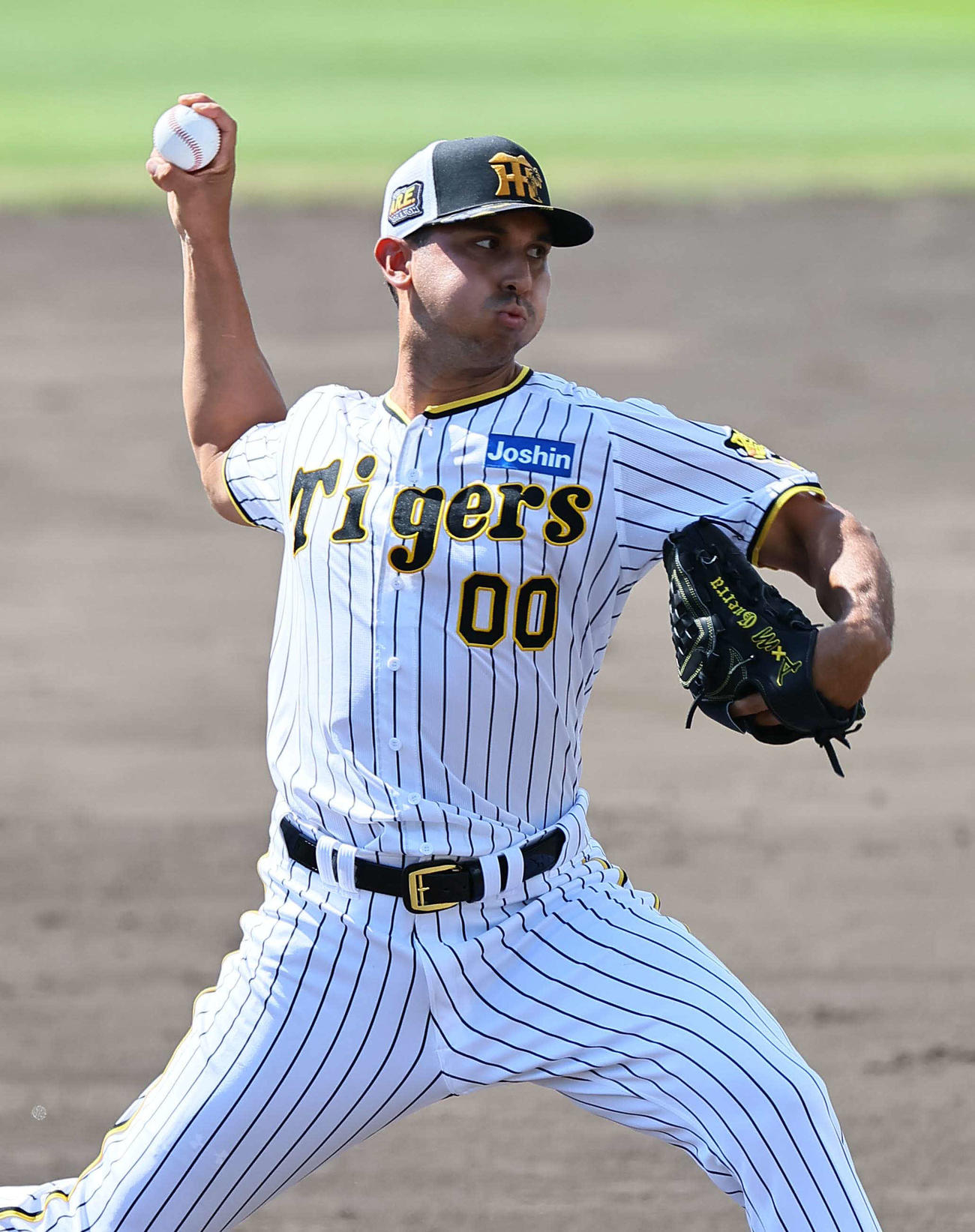 ライブBPで登板するゲラ（撮影・上田博志）