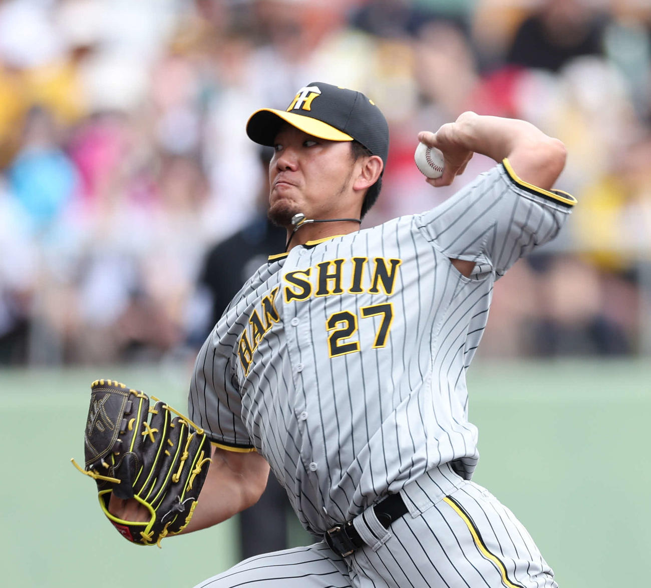 巨人対阪神　先発登板する阪神伊藤将（撮影・河田真司）