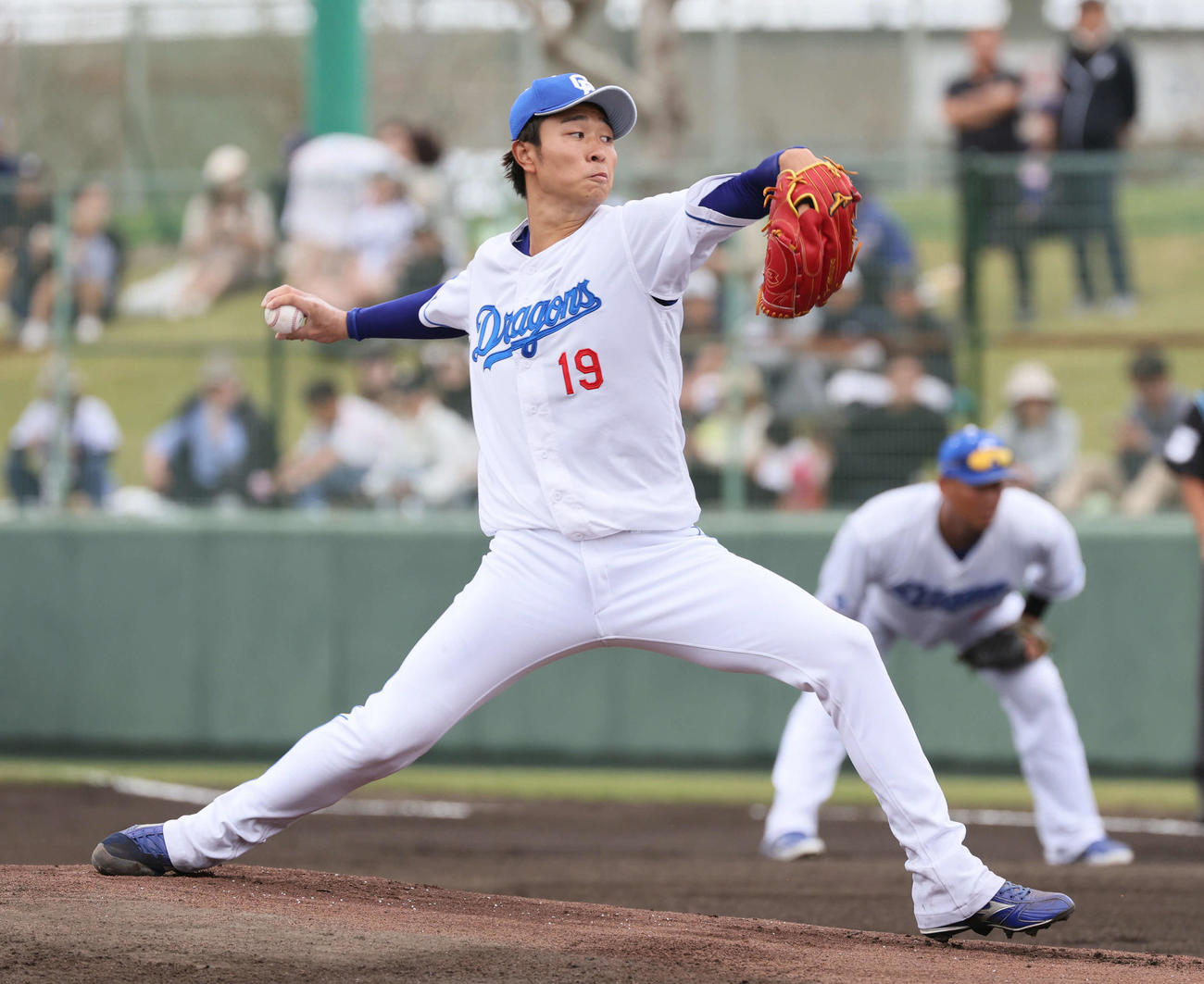 中日対広島　中日先発の高橋宏（撮影・加藤孝規）
