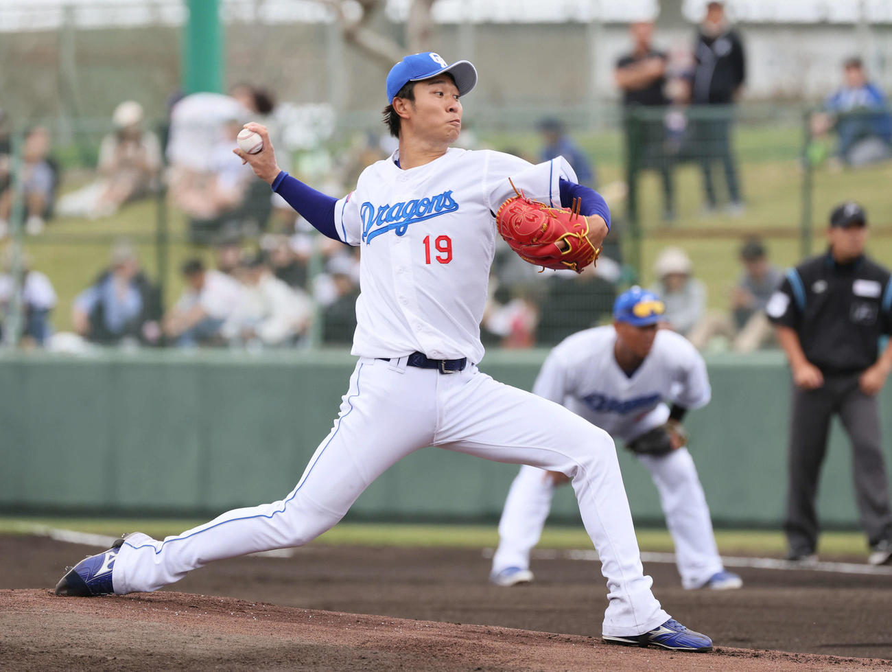 中日対広島　中日先発の高橋宏（撮影・加藤孝規）