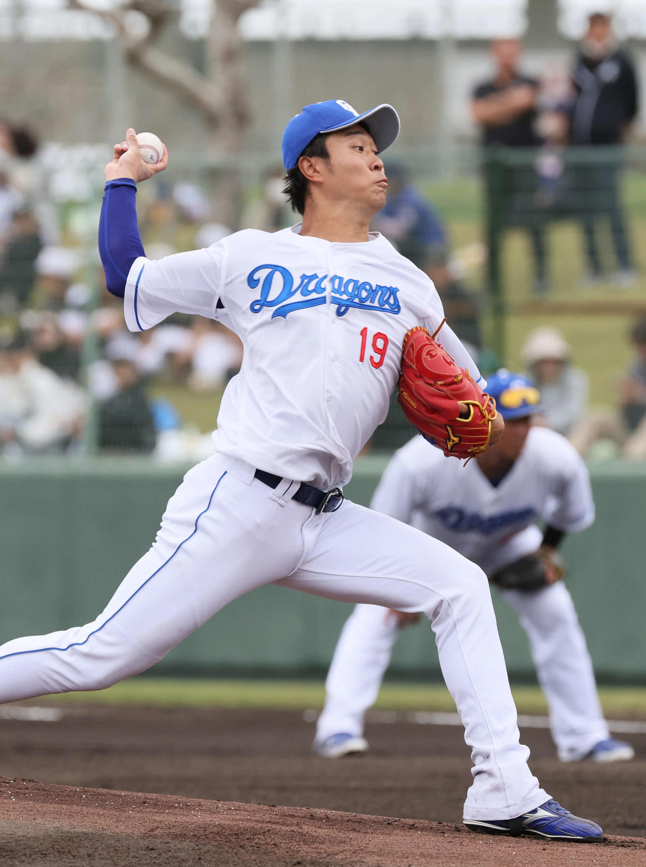 中日対広島　中日先発の高橋宏（撮影・加藤孝規）