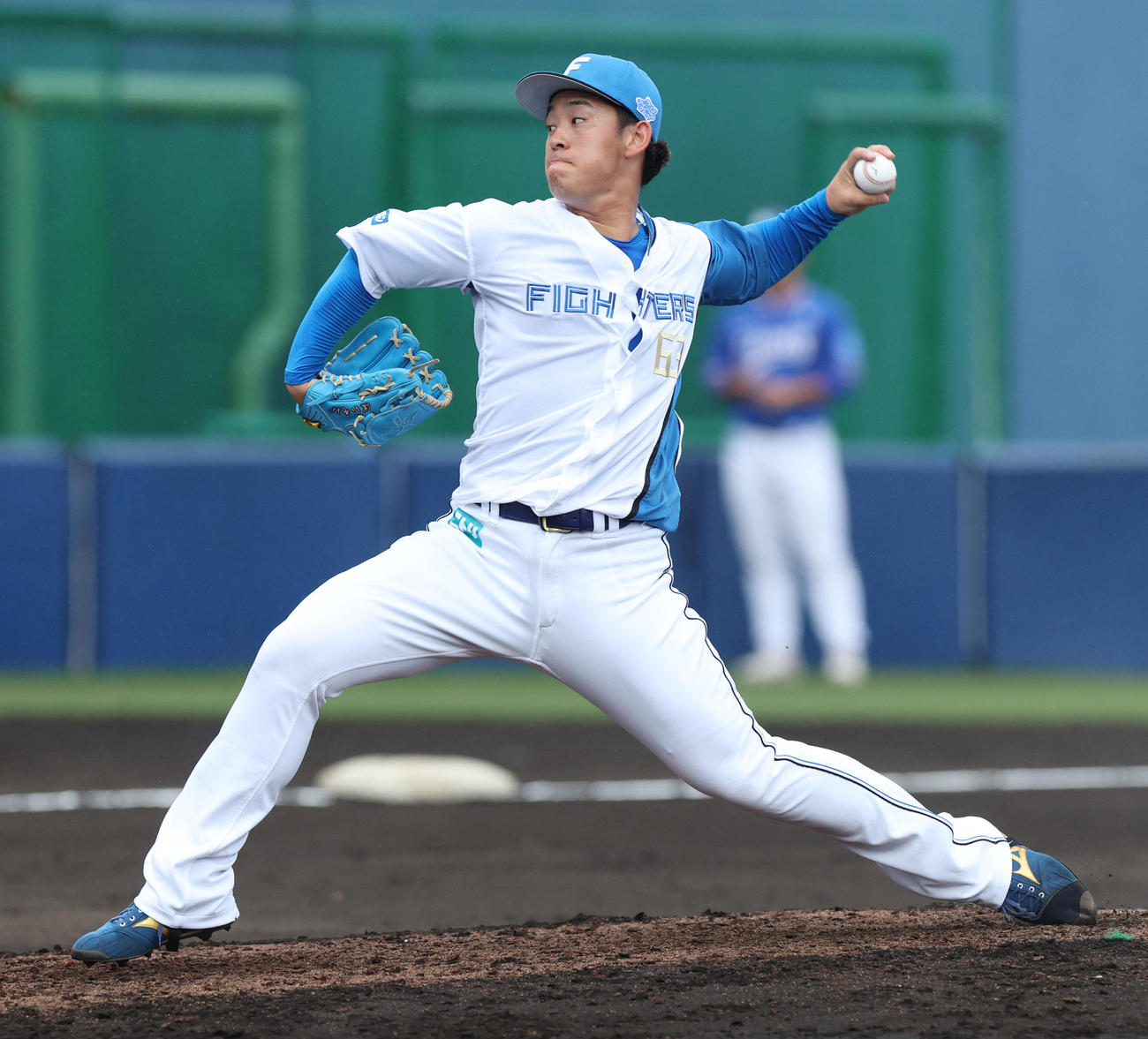 日本ハム対サムスン　日本ハム6番手の北浦（撮影・佐藤翔太）