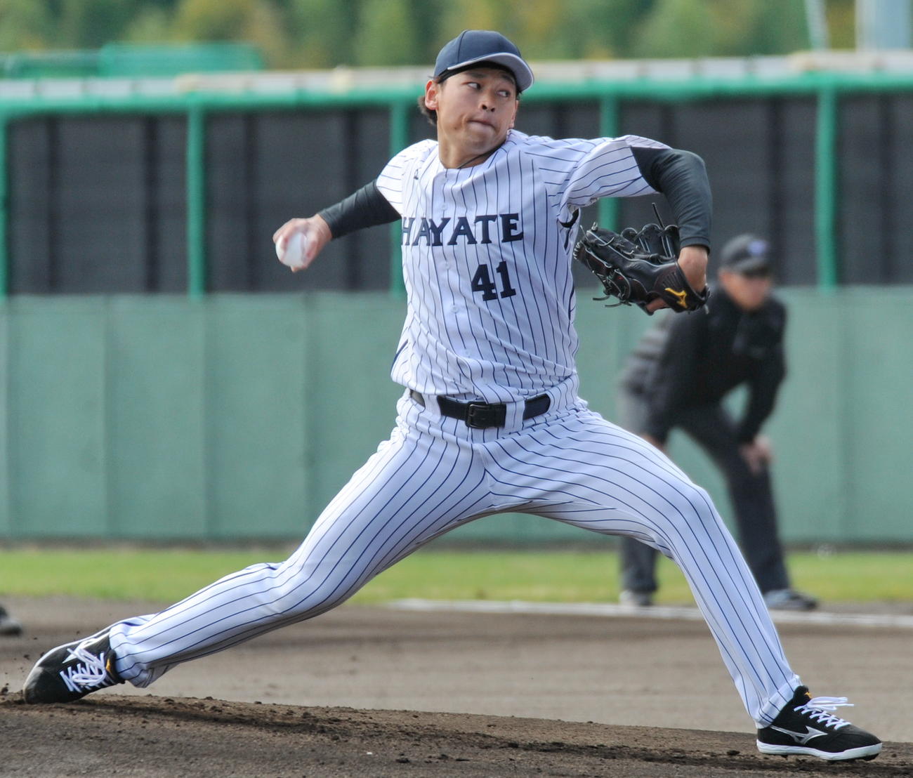 先発して3回無安打無失点、8奪三振の投球を見せたくふうハヤテ早川　