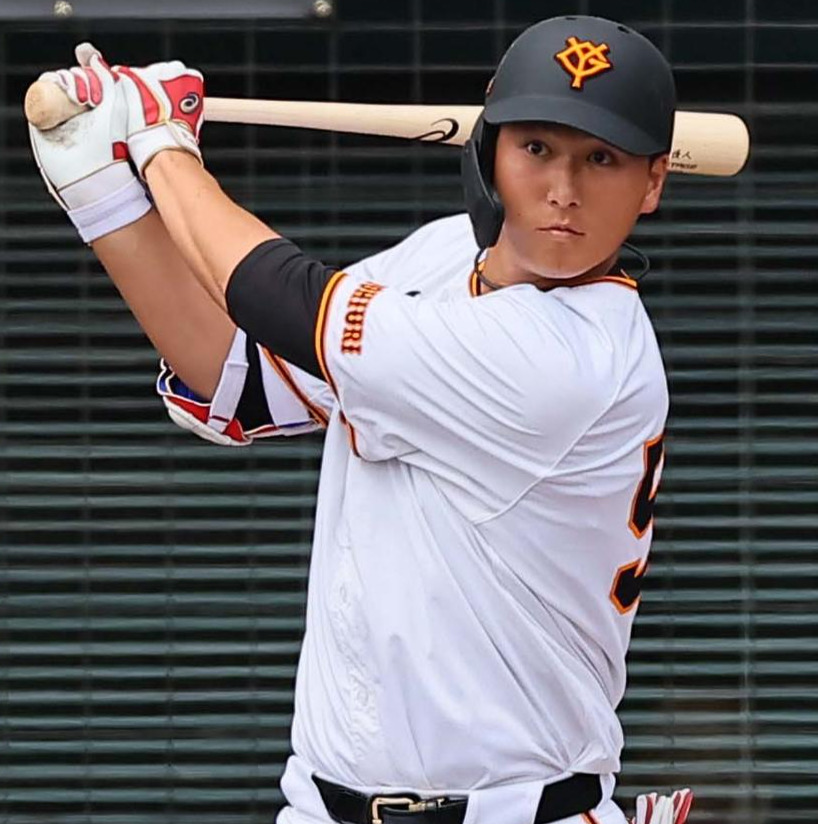 巨人秋広優人（2024年2月23日撮影）