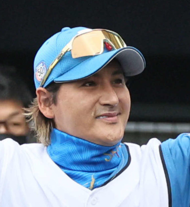 日本ハム新庄監督（2024年2月25日撮影）