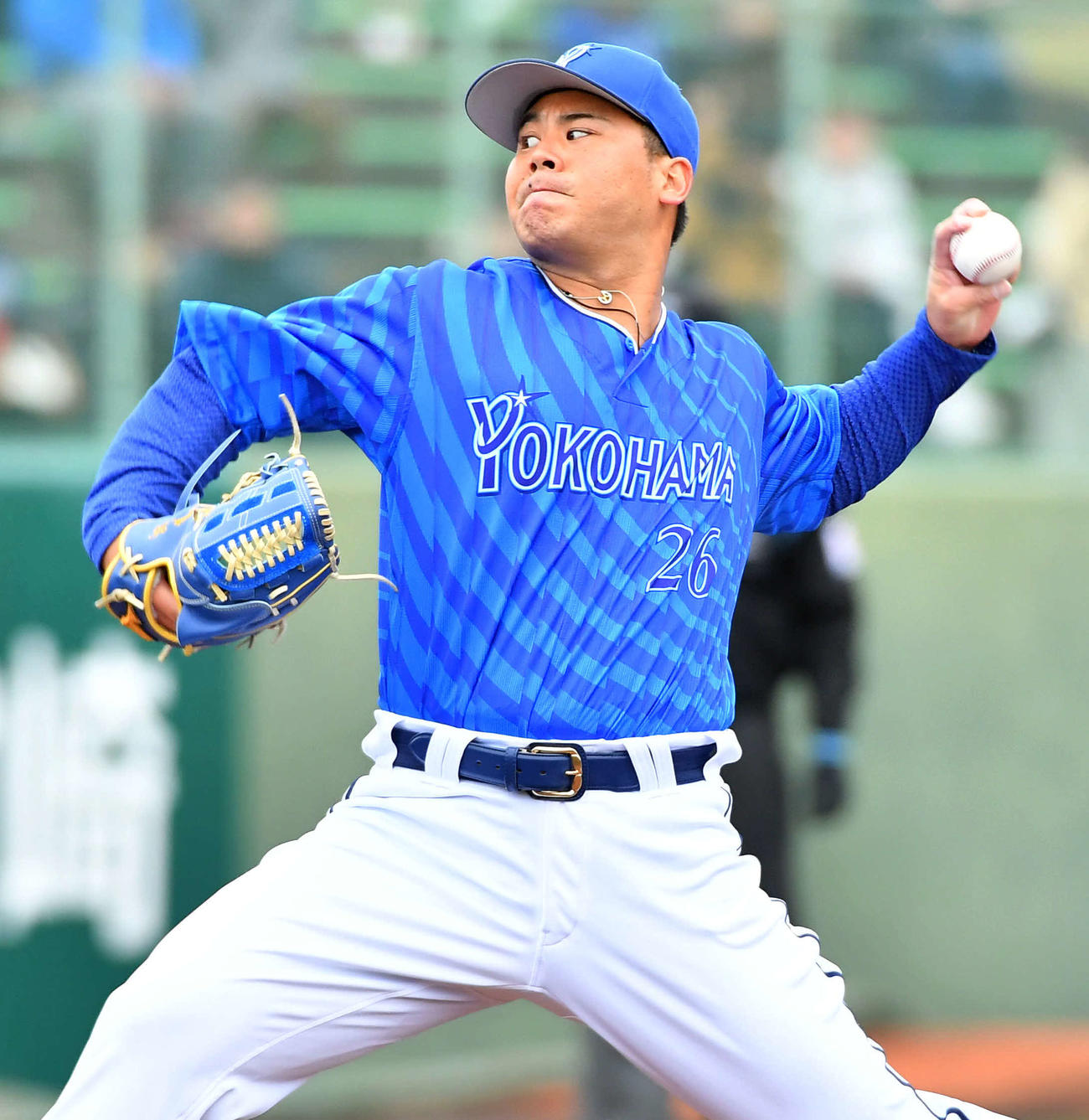DeNA浜口遥大（2024年2月24日撮影）