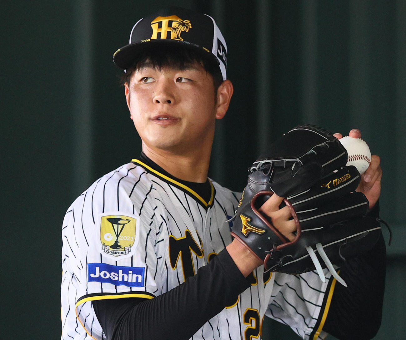 阪神高橋遥人（2024年2月4日撮影）
