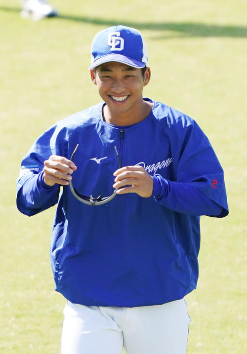 中日】田中幹也、手術以来初の1軍合流「肩はスローイングは心配はない
