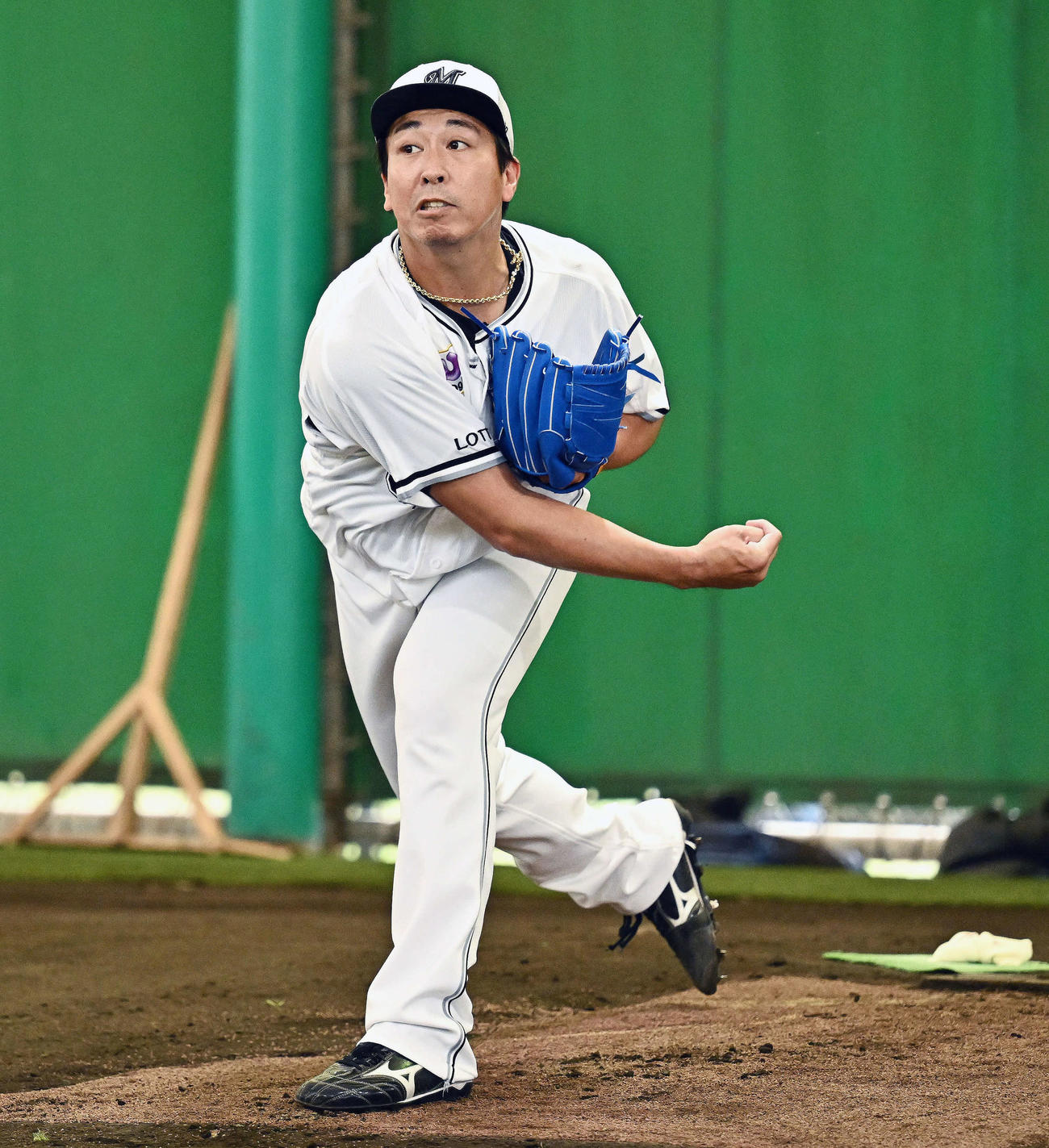 ロッテ益田直也（2024年2月9日撮影）