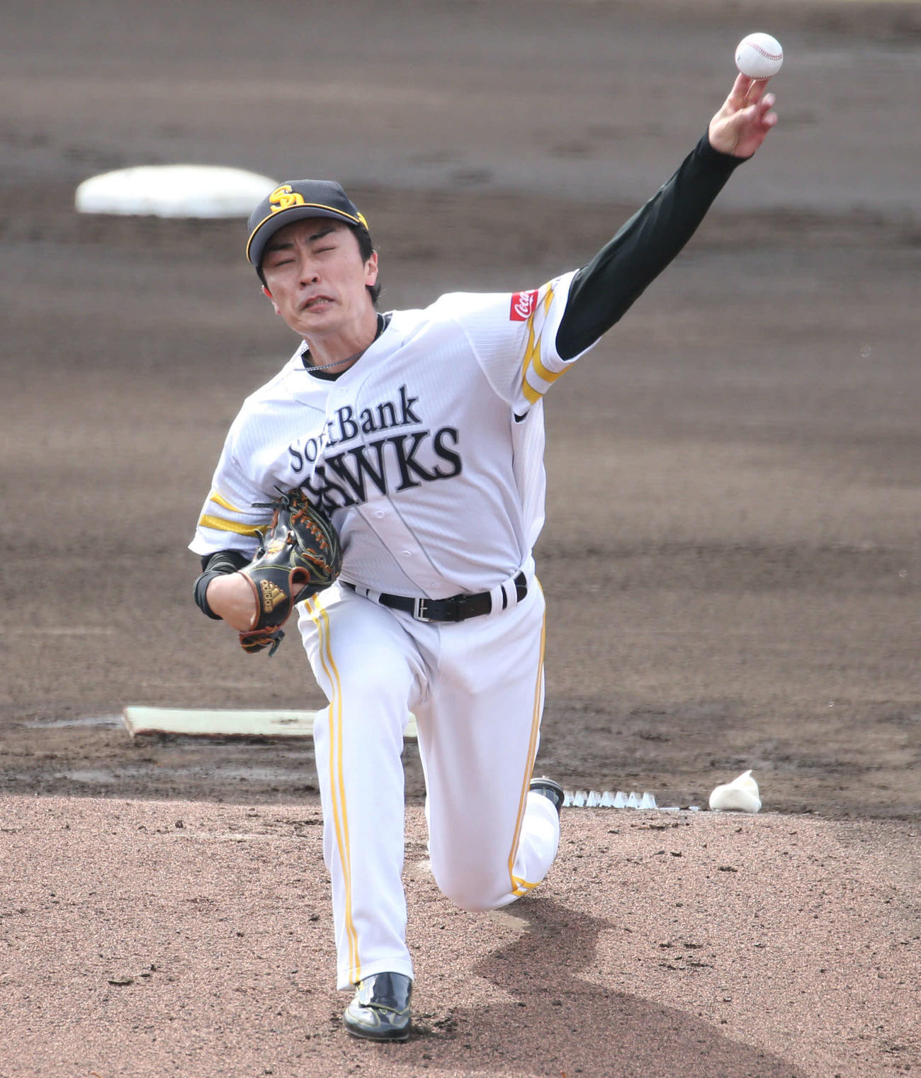 ソフトバンク対西武　ソフトバンク先発の和田（撮影・冨田成美）