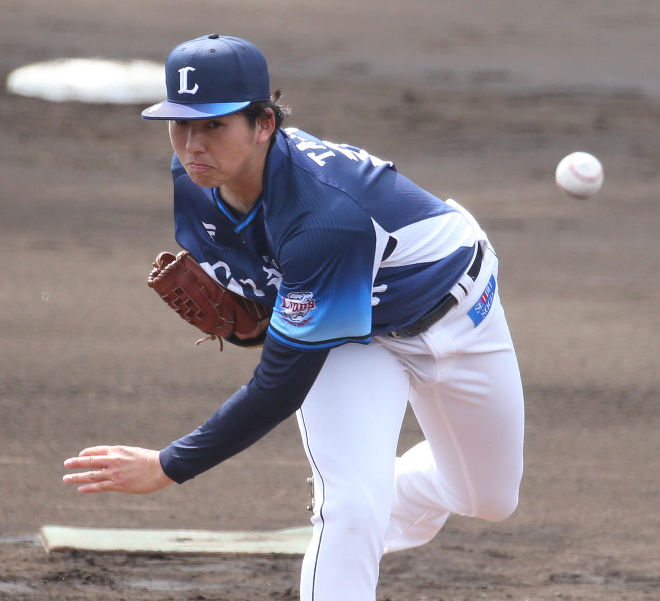 ソフトバンク対西武　西武先発の武内（撮影・冨田成美）