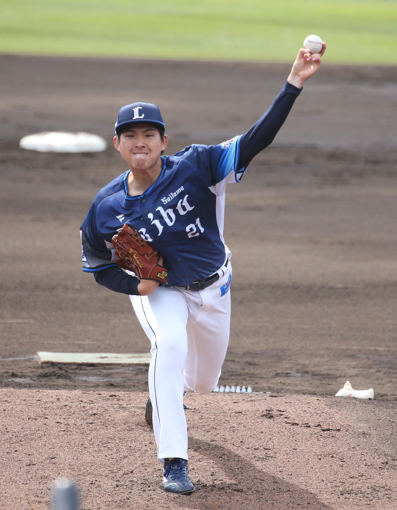ソフトバンク対西武　西武先発の武内（撮影・冨田成美）