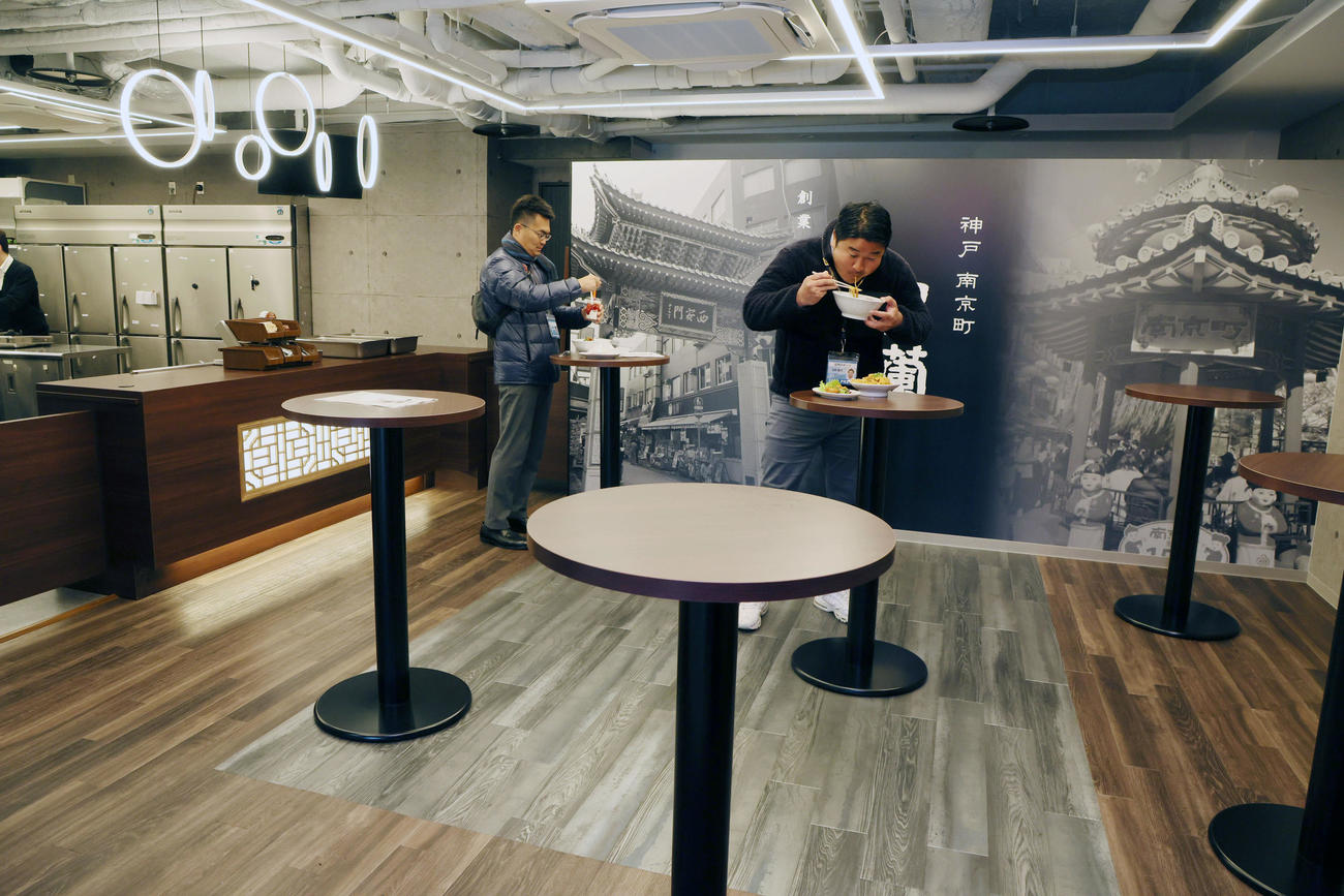 3月5日からオープンする甲子園球場内の本格中華料理店「皇蘭」には飲食スペースも併設（撮影・加藤哉）