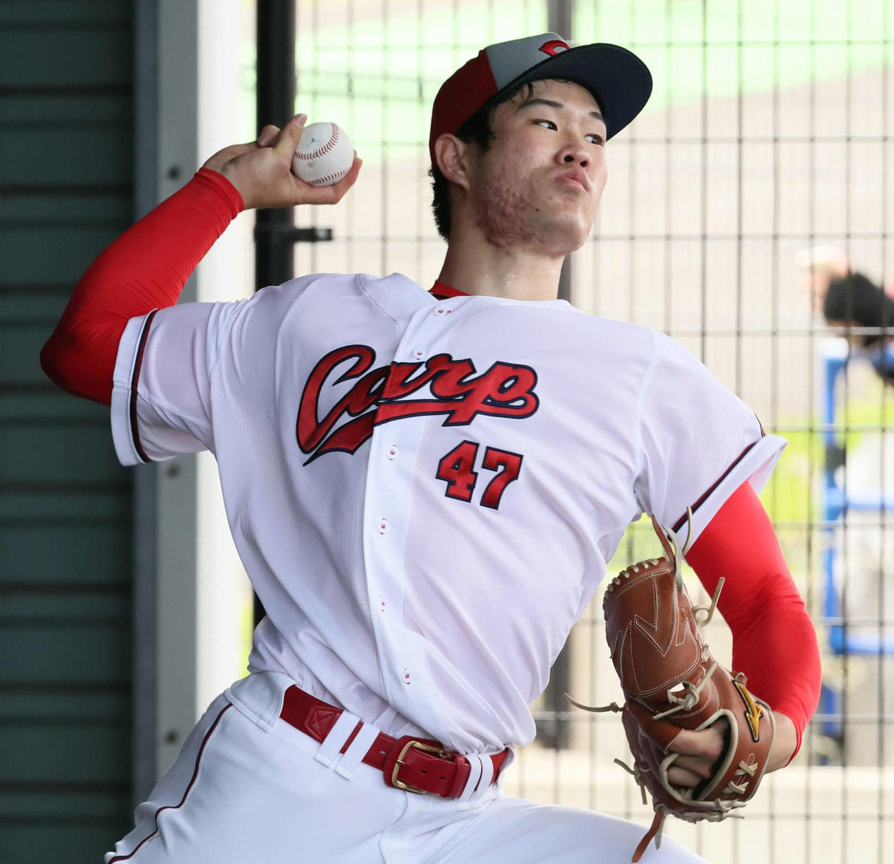 広島斉藤優汰（2024年2月21日撮影）
