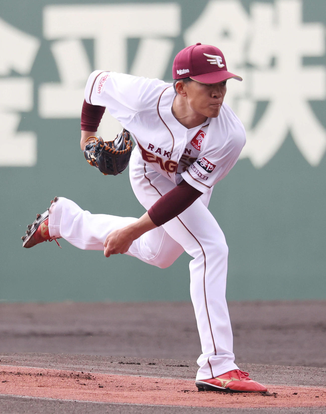 楽天対広島　楽天先発の早川（撮影・加藤孝規）