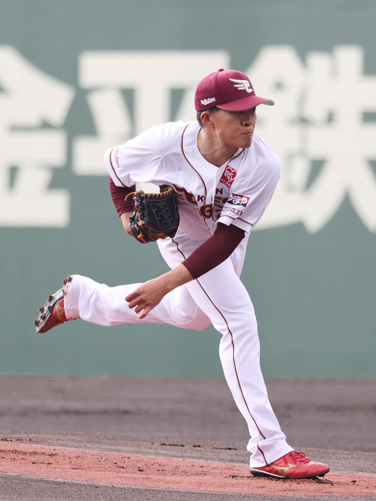 楽天対広島　楽天先発の早川（撮影・加藤孝規）