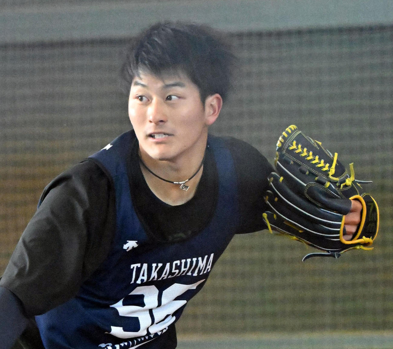 オリックス高島泰都（2024年1月23日撮影）