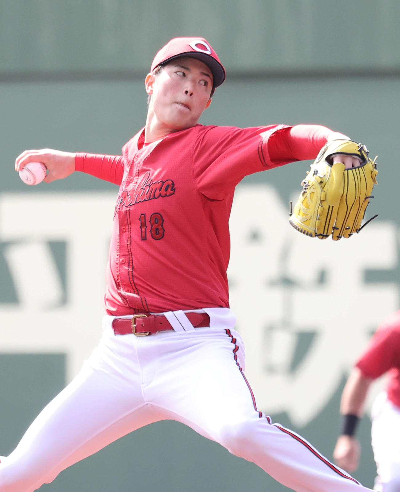 楽天対広島　広島先発の森下（撮影・加藤孝規）