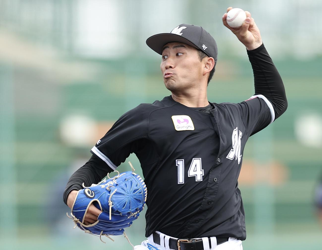 ロッテ小島和哉（2024年2月24日撮影）