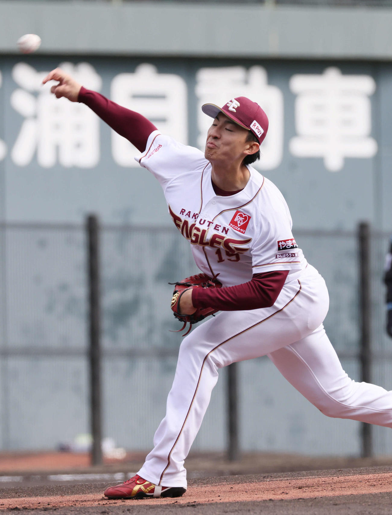 楽天対広島　楽天先発の荘司（撮影・加藤孝規）