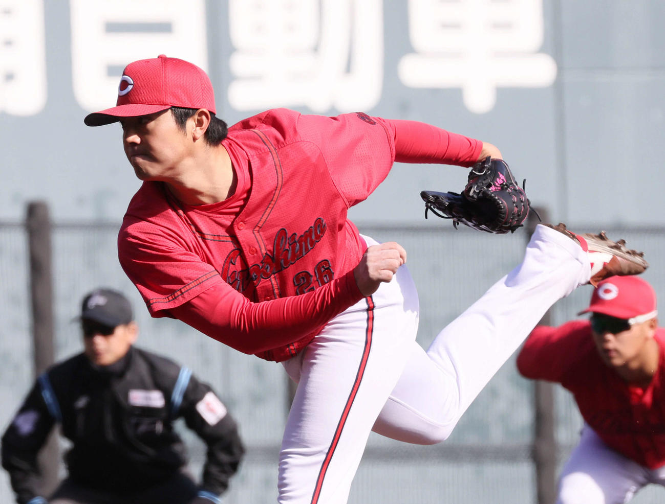 楽天対広島　6回裏楽天、広島3番手の益田（撮影・加藤孝規）
