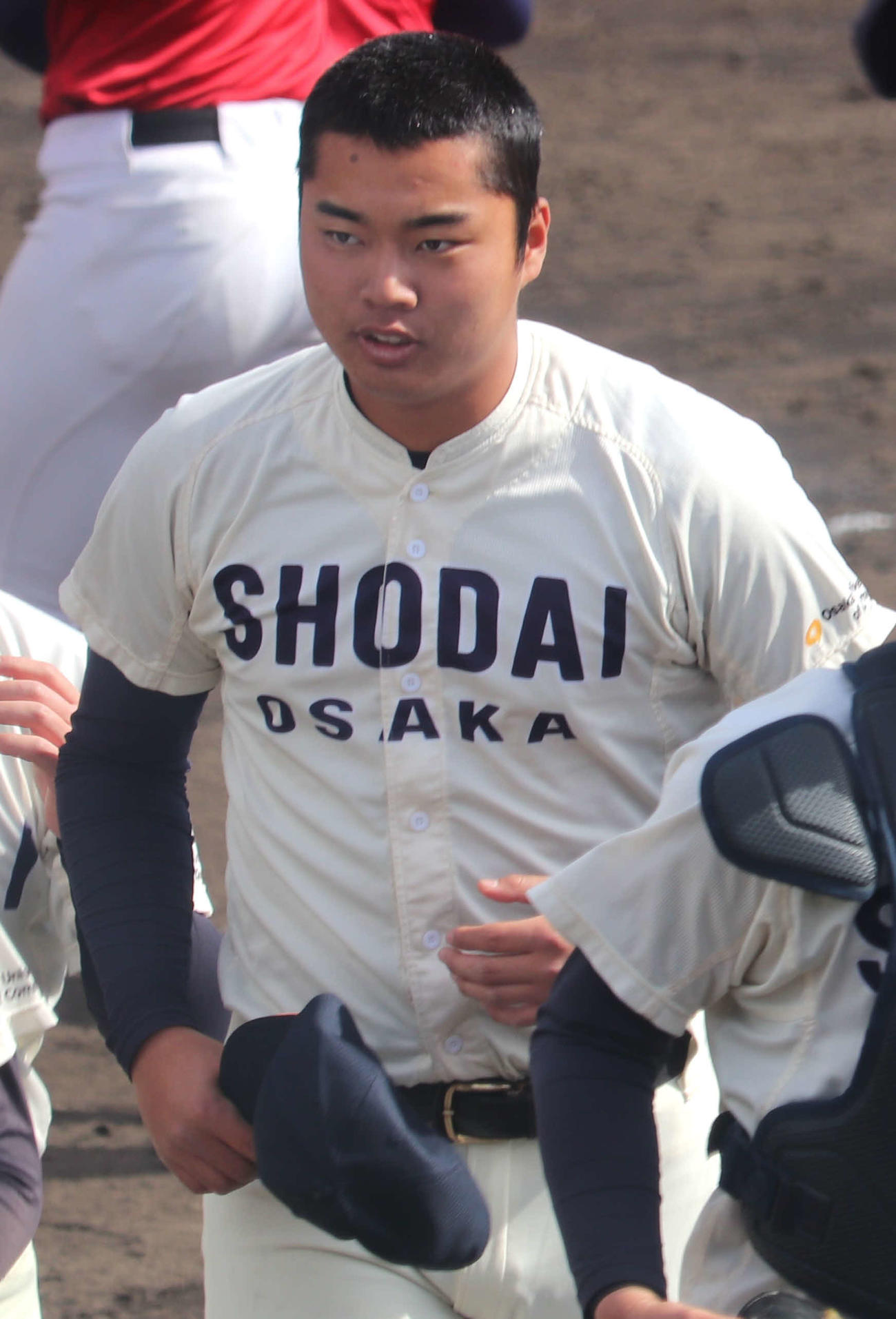 大商大での実戦デビューを果たした真鍋（撮影・中島麗）