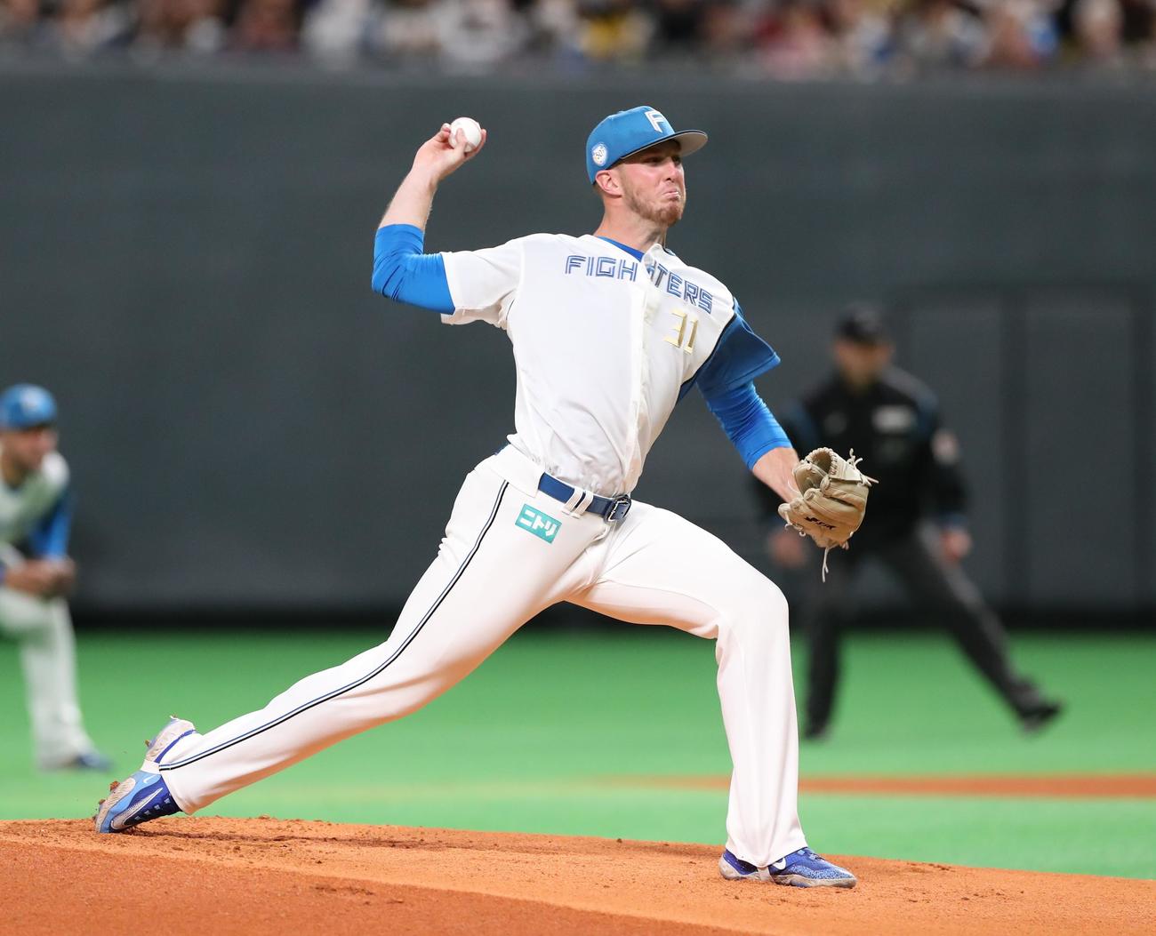 日本ハム対阪神　日本ハム先発のマーフィー（撮影・黒川智章）