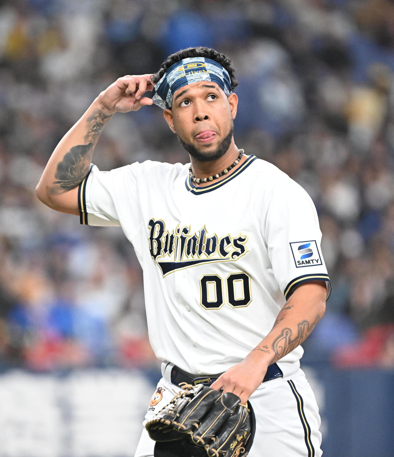 オリックス対DeNA 2番手で登板し3回を無失点としたオリックスのエスピノーザ（撮影・和賀正仁）