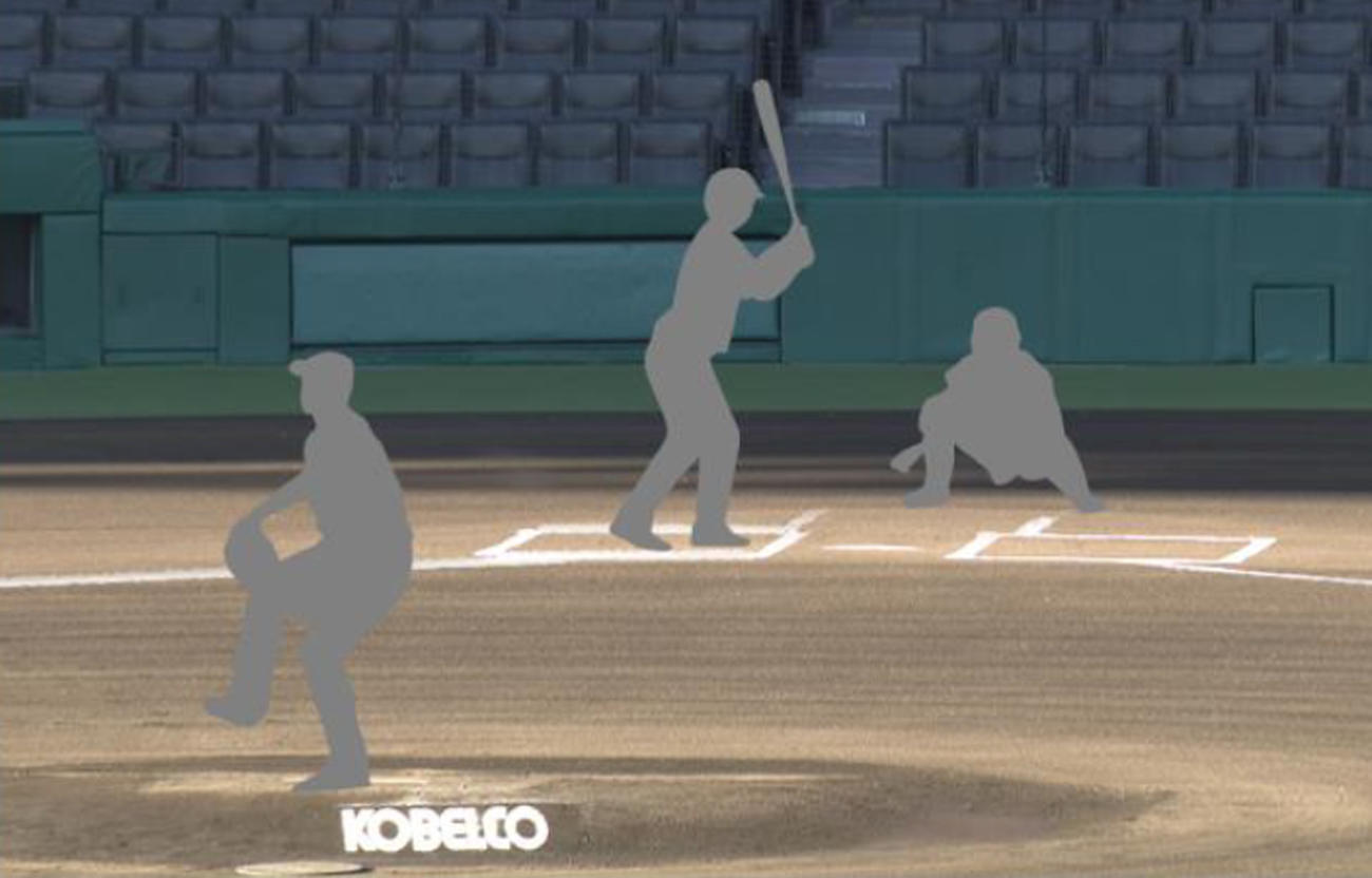 阪神甲子園球場のマウンド広告に神戸製鋼所が協賛となる（試合時イメージ）