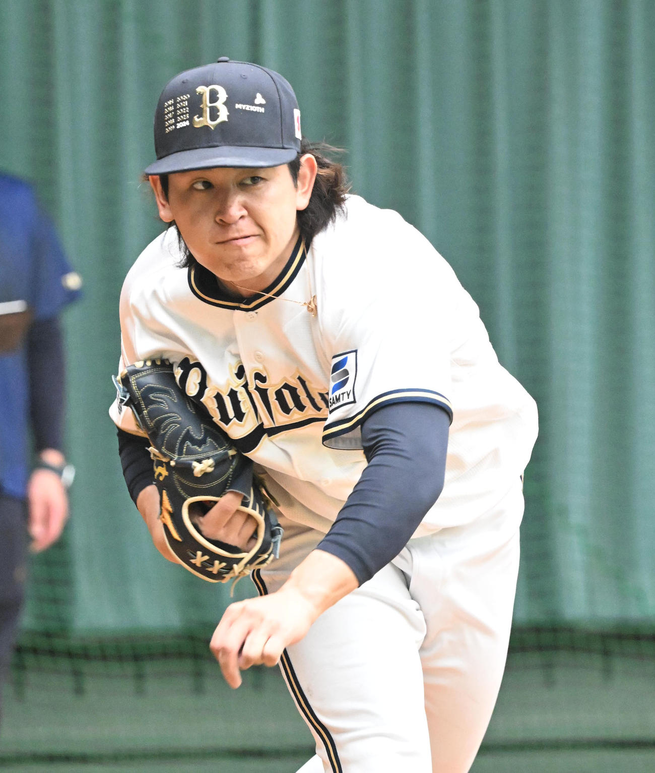オリックス宮城大弥（2024年2月21日撮影）
