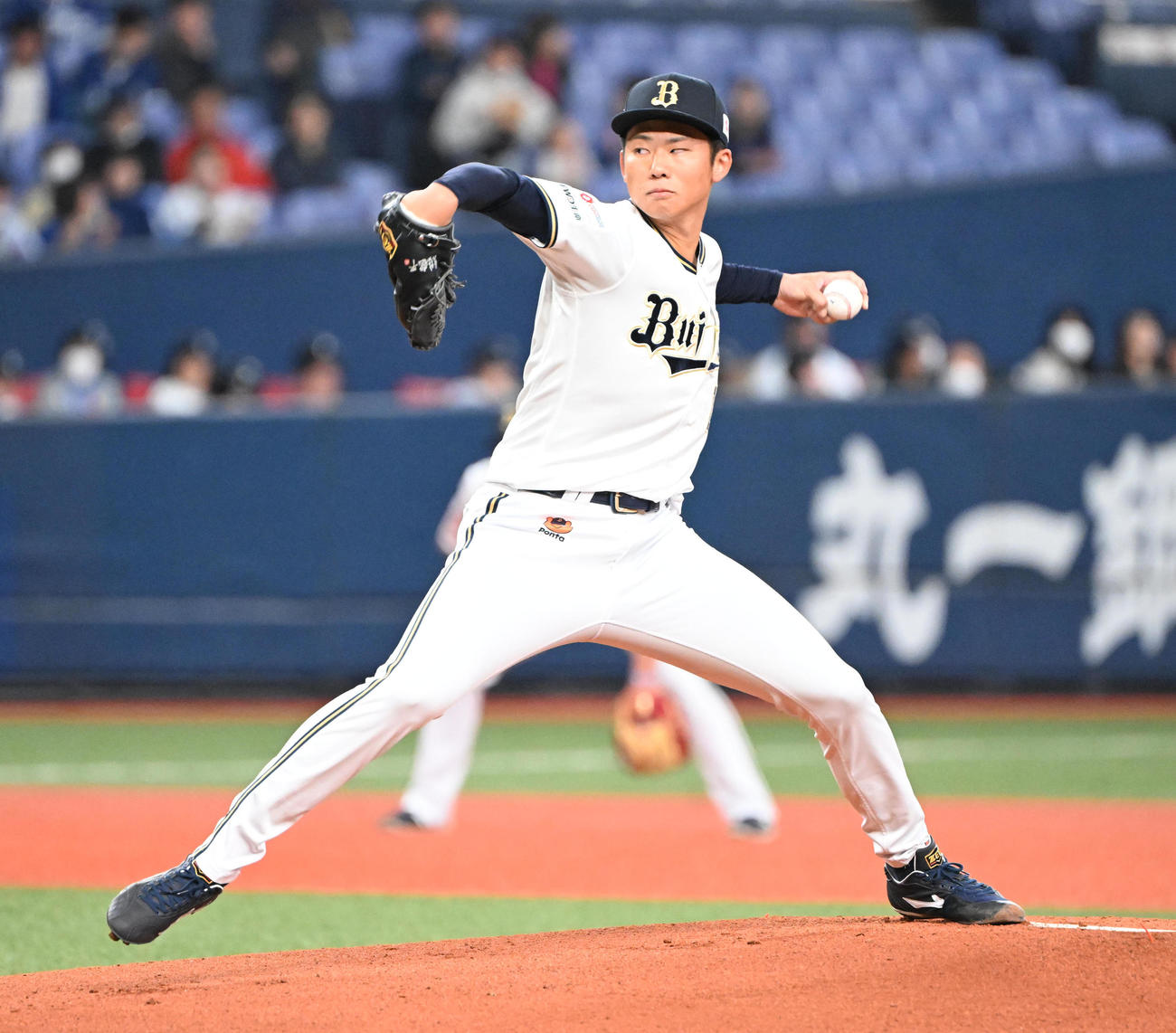 オリックス対中日　先発するオリックス曽谷（撮影・和賀正仁）