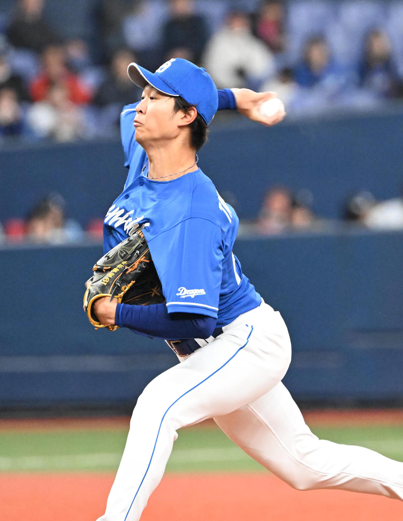 オリックス対中日　先発する中日高橋宏（撮影・和賀正仁）