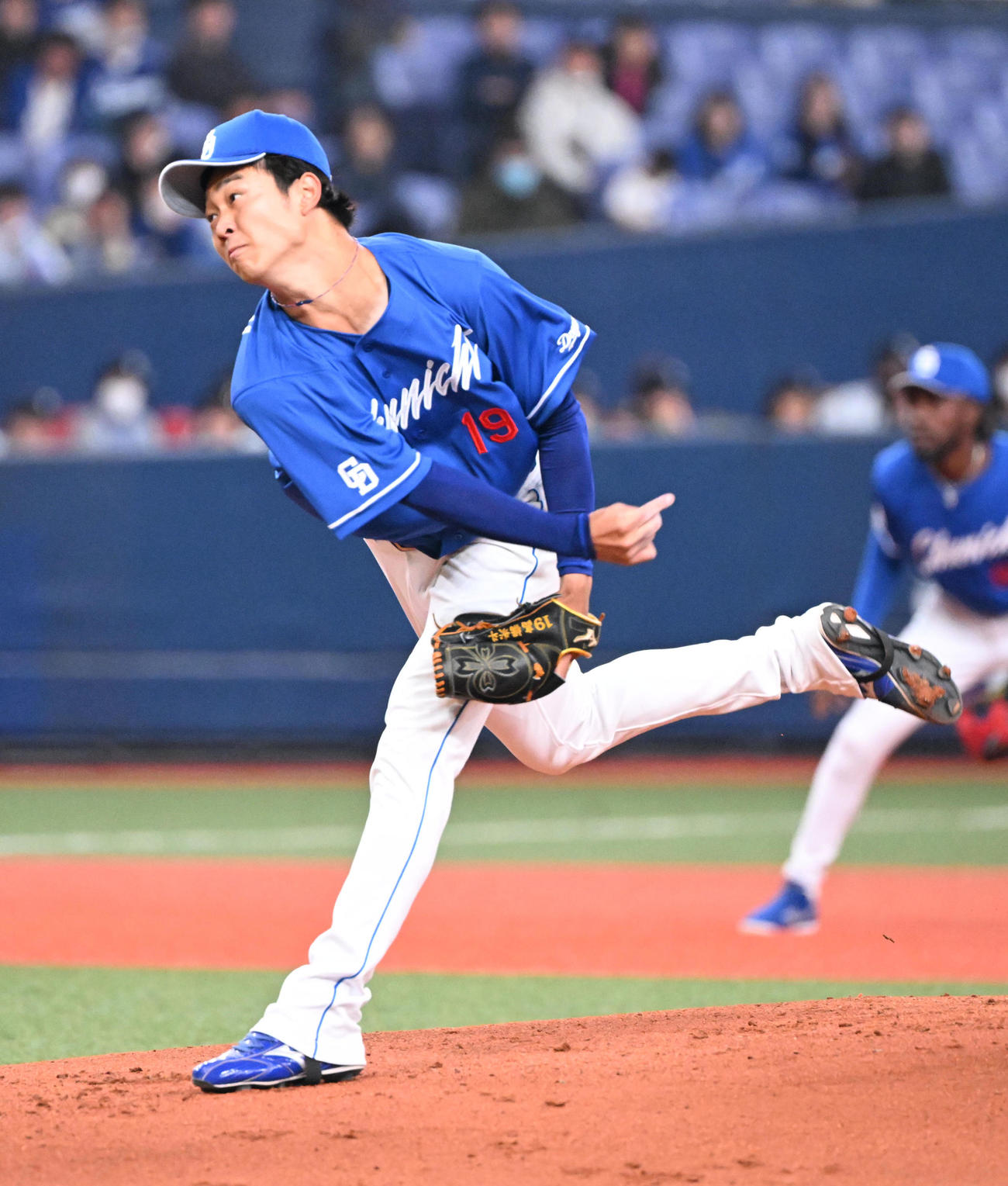 オリックス対中日　先発する中日高橋宏（撮影・和賀正仁）