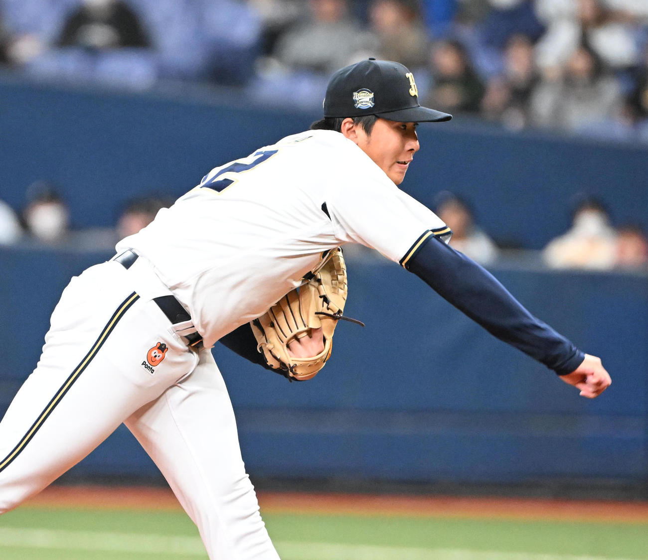 オリックス対中日　先発するオリックス東（撮影・和賀正仁）