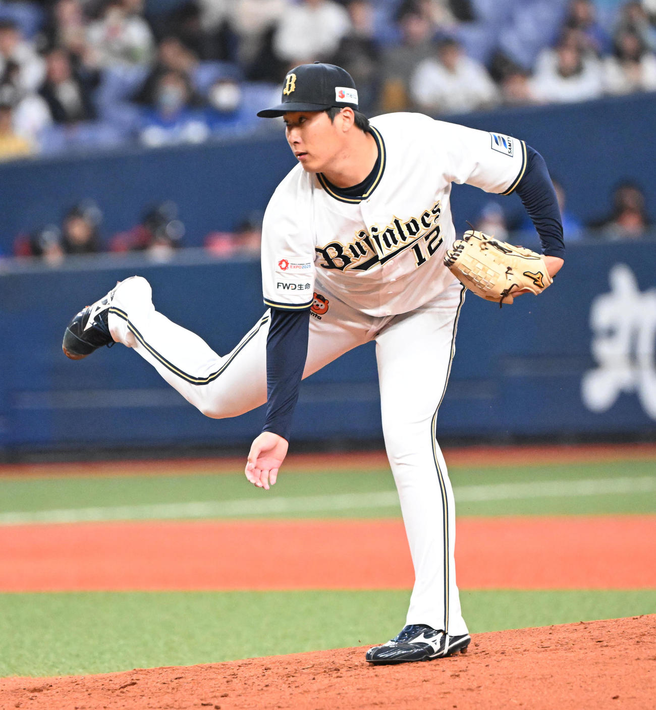 オリックス対中日　先発するオリックス東（撮影・和賀正仁）