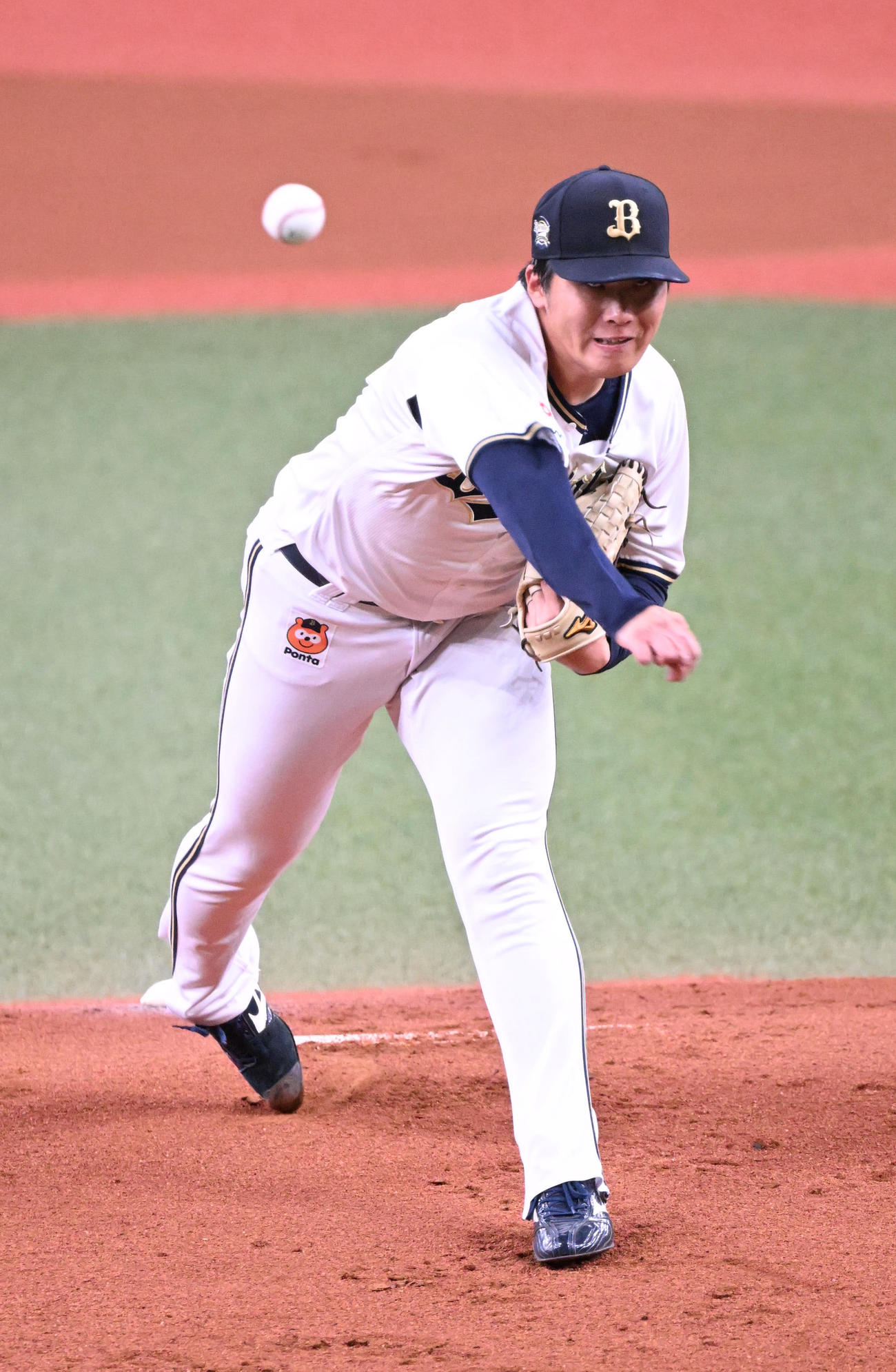オリックス対中日　先発するオリックス東（撮影・和賀正仁）