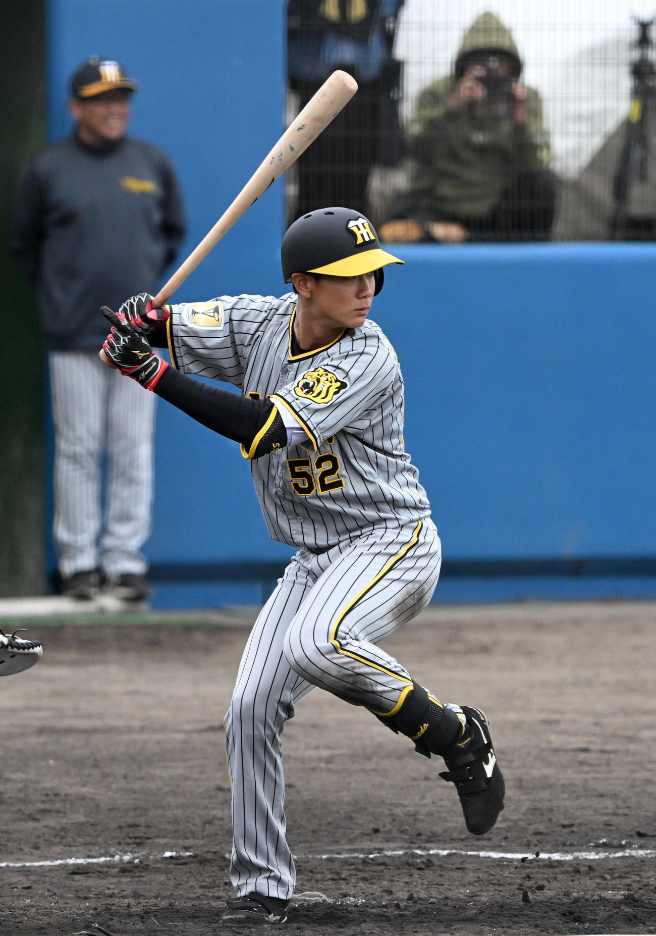 阪神山田脩也（2024年2月撮影）