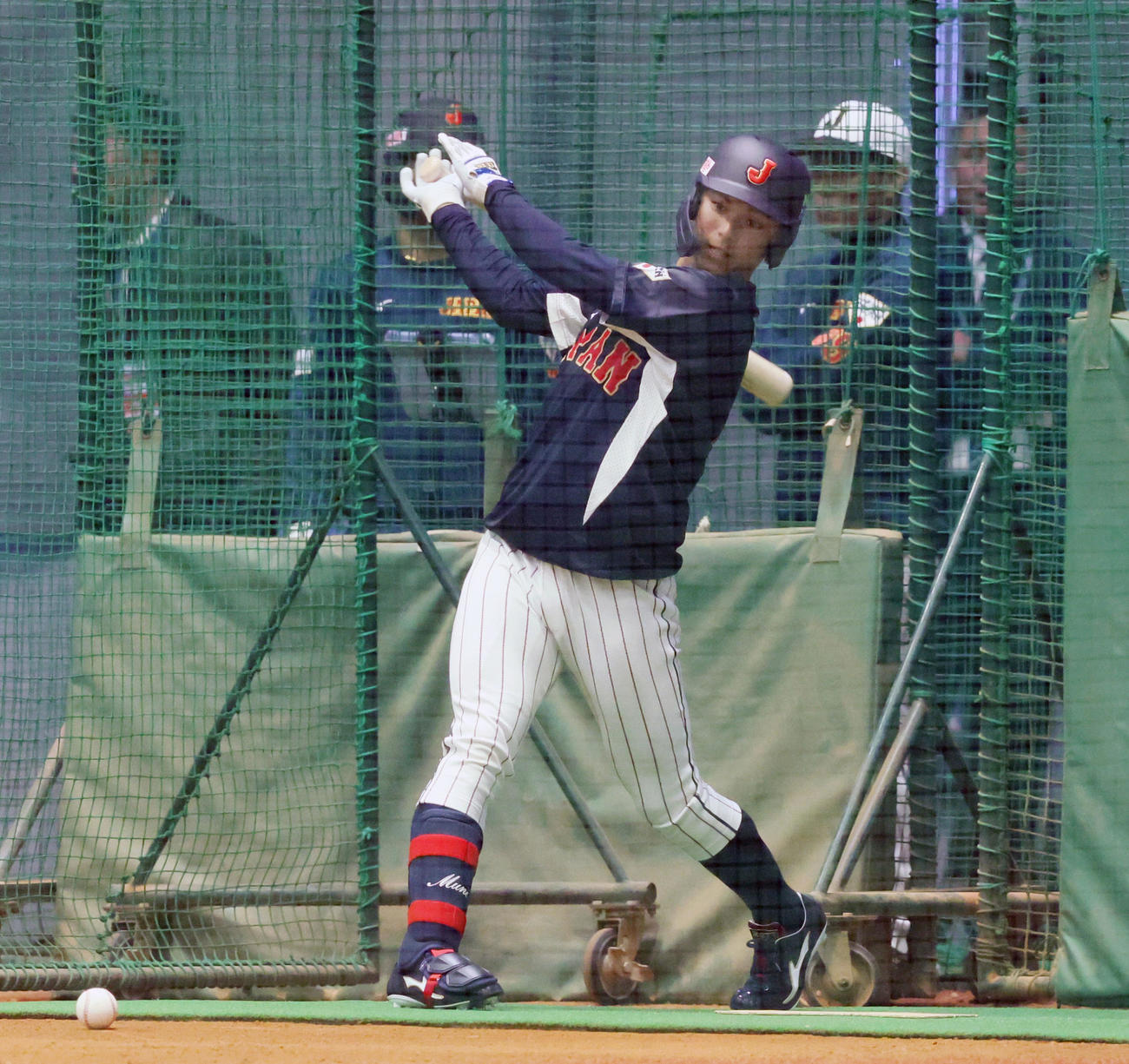 打撃練習する宗山（2024年3月5日撮影）