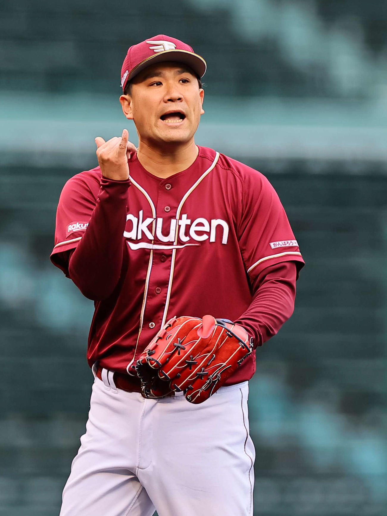 阪神対楽天オープン戦　楽天先発の田中将（撮影・上田博志）