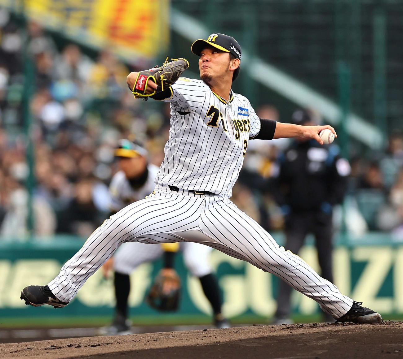 阪神対楽天　阪神先発の伊藤将は4回を2失点に抑える（撮影・上田博志）