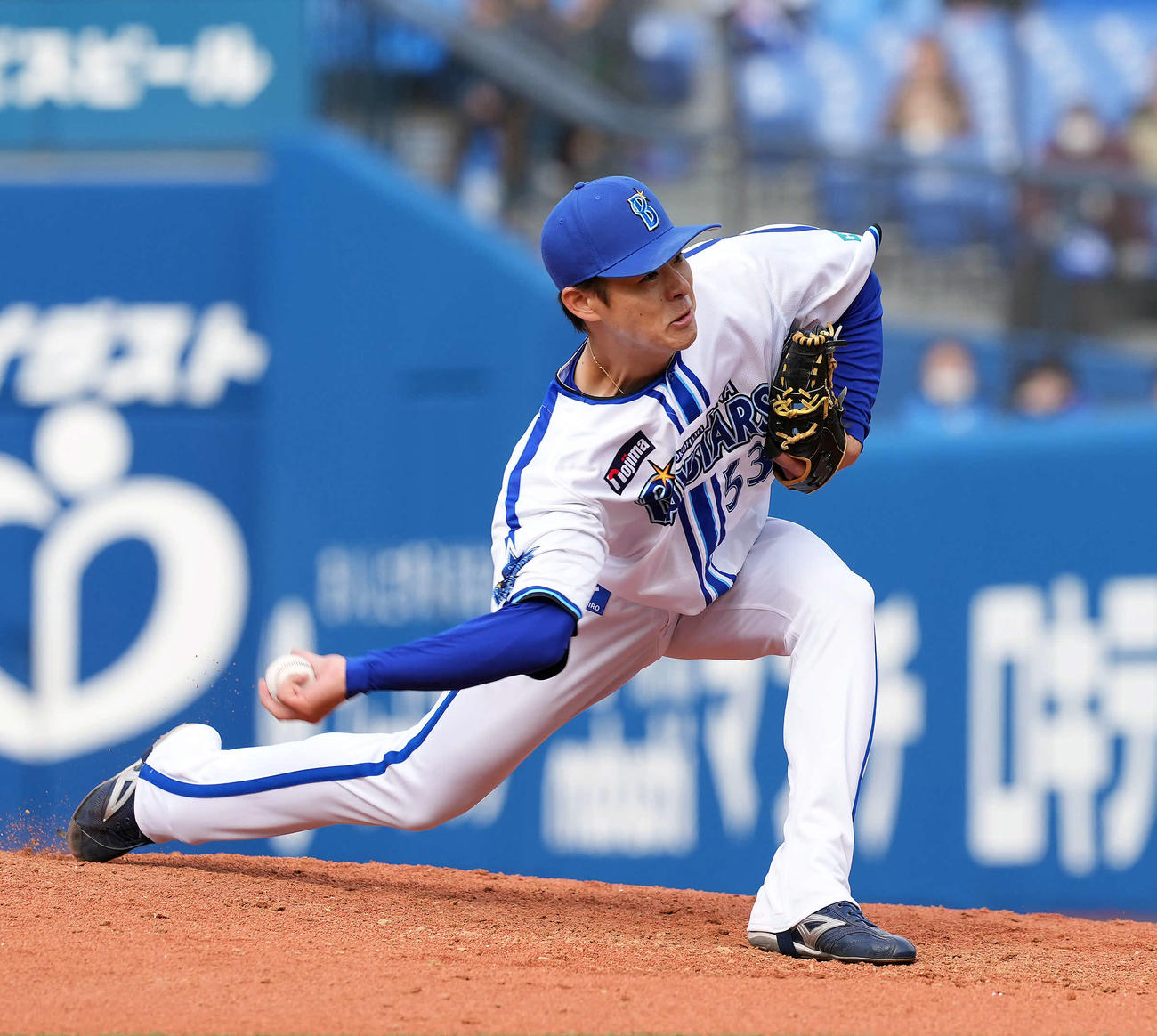 DeNA対ロッテ　4回を投げ無失点のDeNA中川颯（撮影・たえ見朱実）