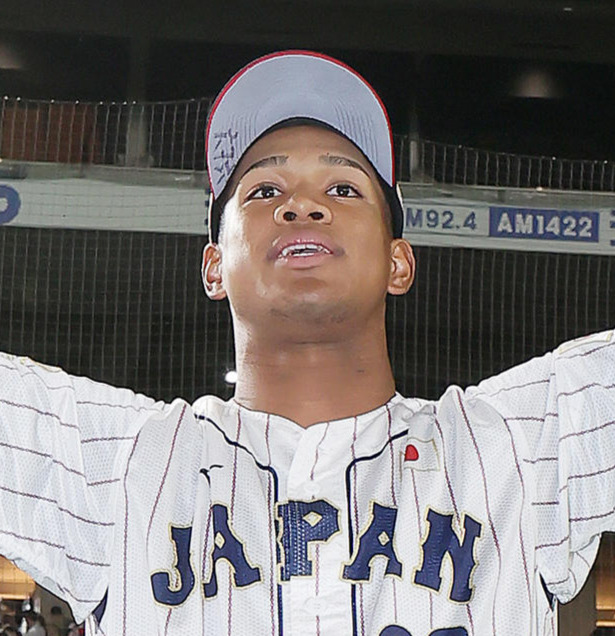 侍ジャパン万波中正（2023年11月撮影）